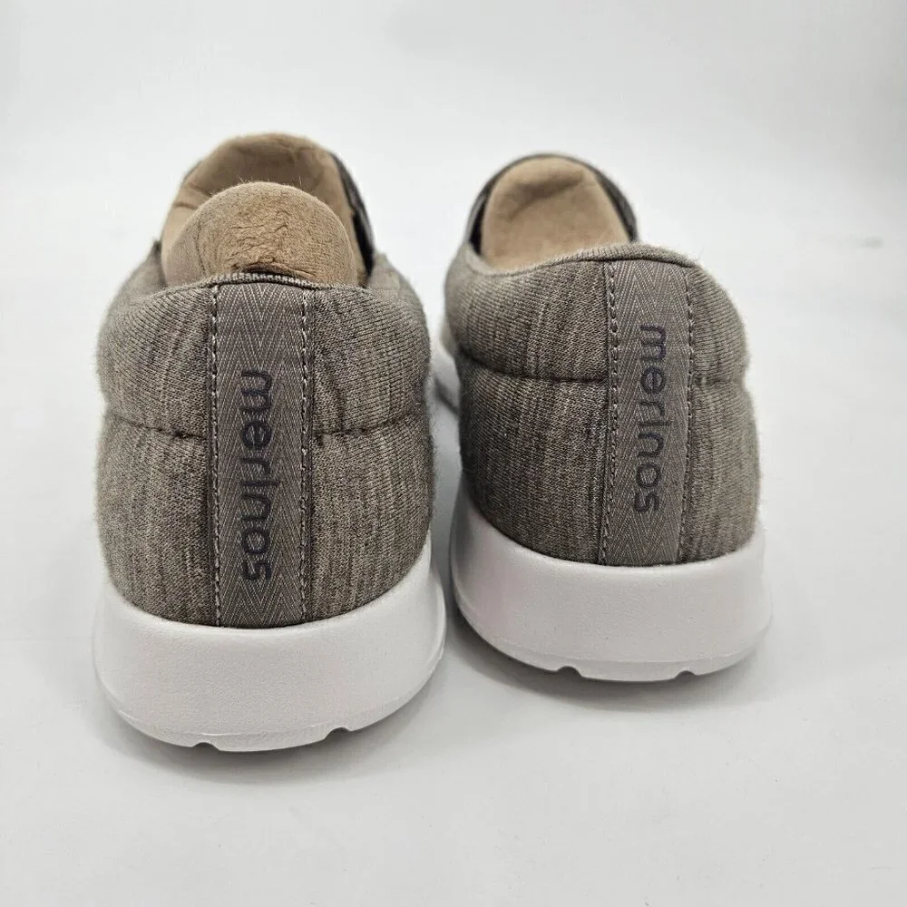 New Merinos Slip On Shoes Womens 11 Sand Beige White Loafers
